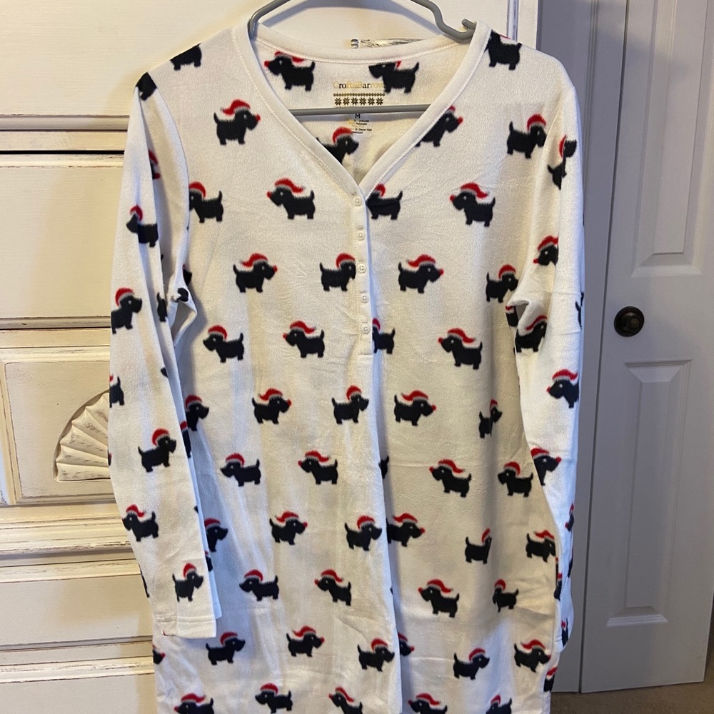 Fleece pajama dress